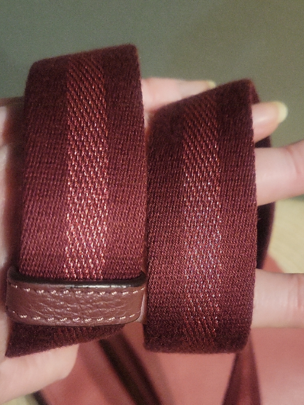 COACH Mini Rowan Pebbled Leather Crossbody in Raspberry - Picture 7 of 7